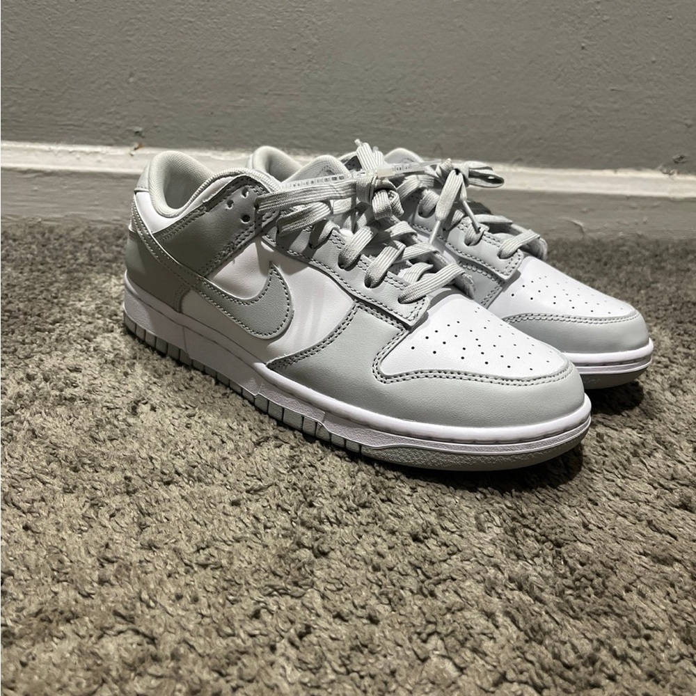 Nike Dunks Classic Gray and White Low-Tops